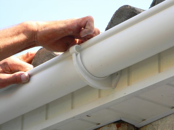 Plastic Gutter Repair in Hixson